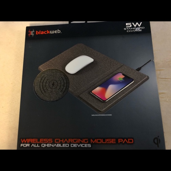COPY - Blackweb Wireless Charging Mouse Pad 5W New - Picture 1 of 2